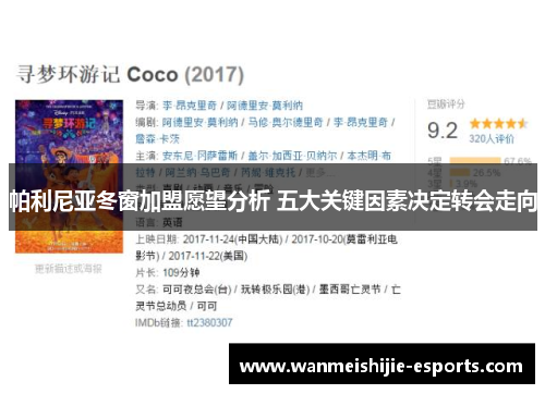 帕利尼亚冬窗加盟愿望分析 五大关键因素决定转会走向