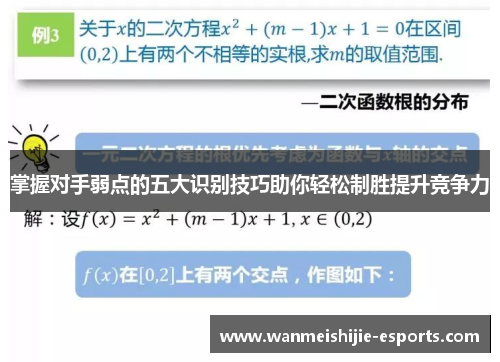 掌握对手弱点的五大识别技巧助你轻松制胜提升竞争力