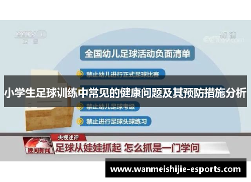 小学生足球训练中常见的健康问题及其预防措施分析