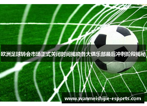 欧洲足球转会市场正式关闭时间揭晓各大俱乐部最后冲刺阶段揭秘